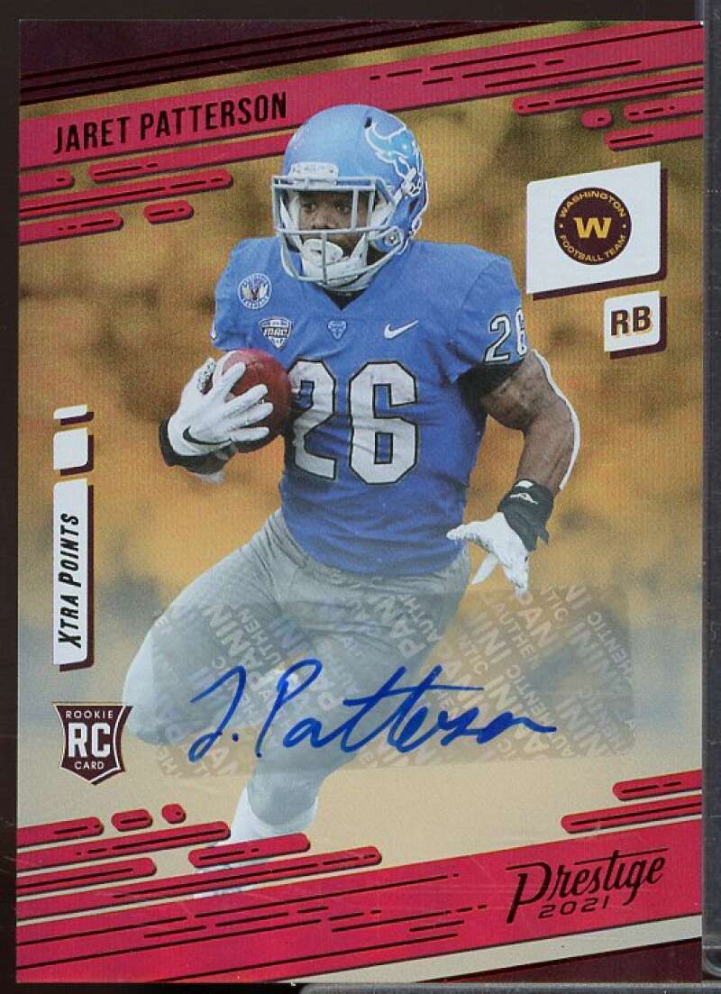 Jaret Patterson Rookie 2021 Prestige Xtra Points Signatures Premium Red #231  Image 1