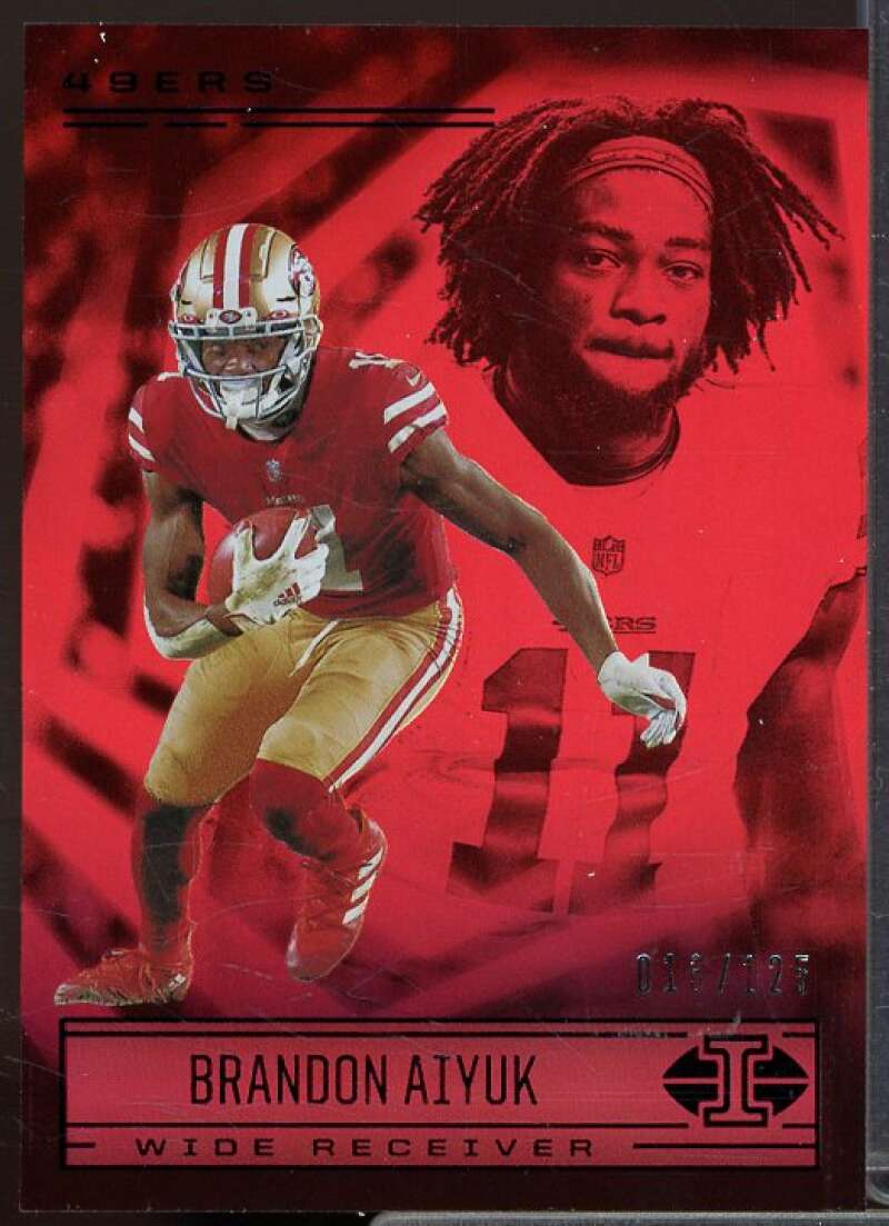 Brandon Aiyuk Card 2021 Panini Illusions Ruby #19  Image 1