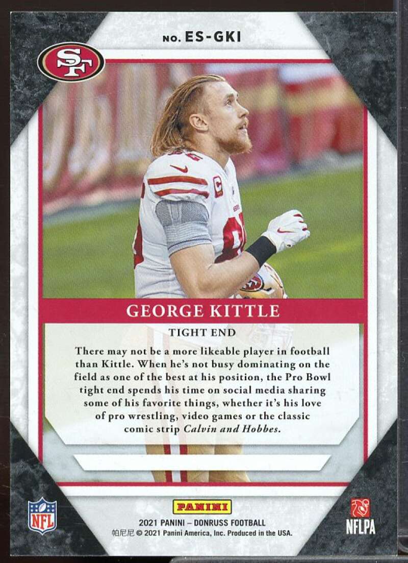 George Kittle Card 2021 Donruss The Elite Series #14  Image 2