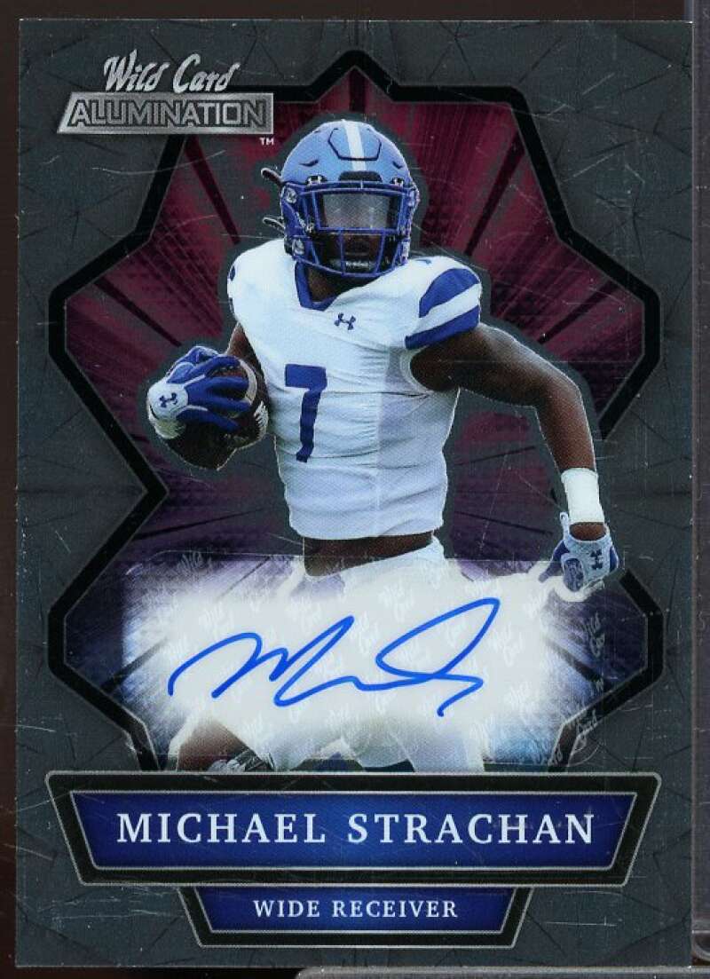Michael Strachan Rookie Card 2021 Wild Card Alumination Autographs Silver #MBA7  Image 1