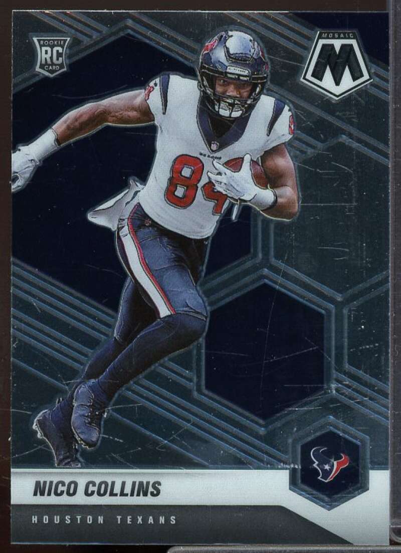 Nico Collins Rookie Card 2021 Panini Mosaic #330  Image 1