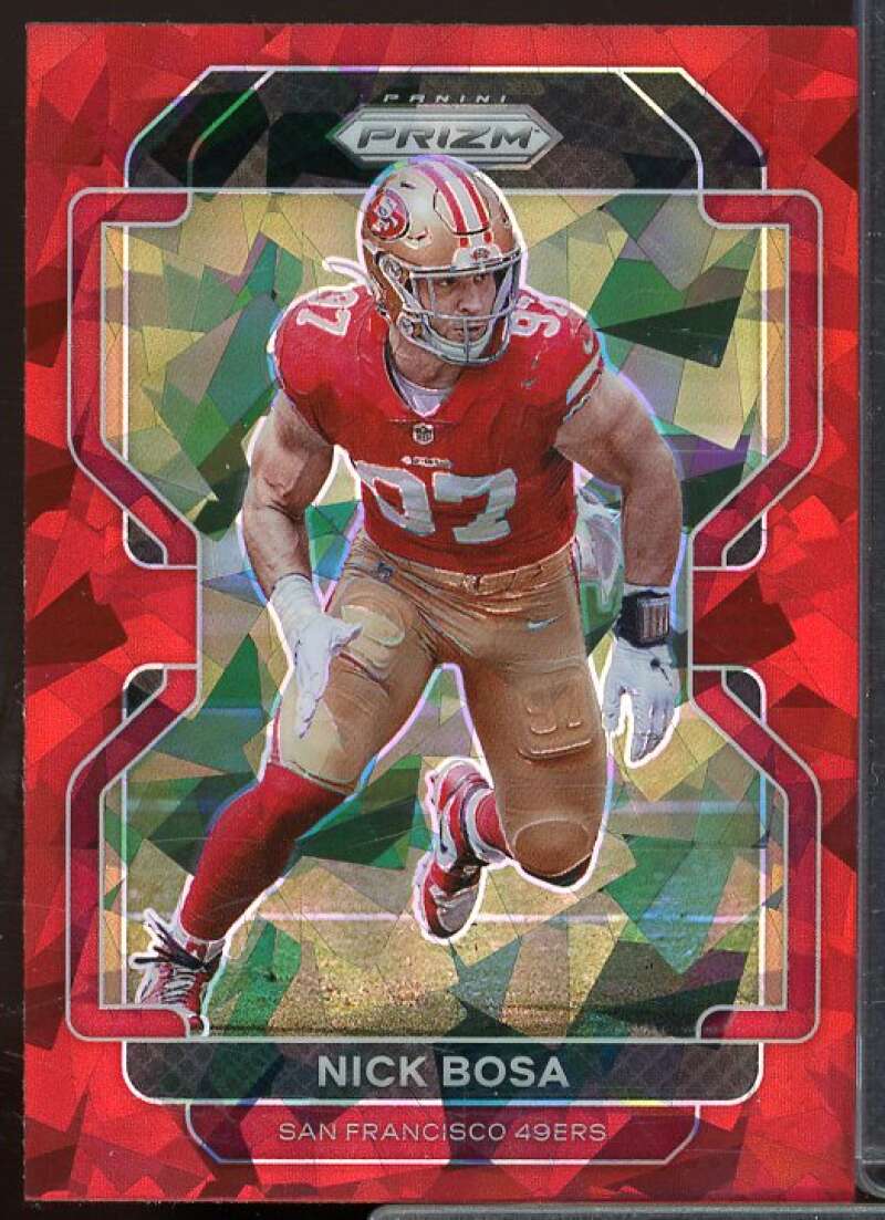 Nick Bosa Card 2021 Panini Prizm Prizms Red Ice #58  Image 1