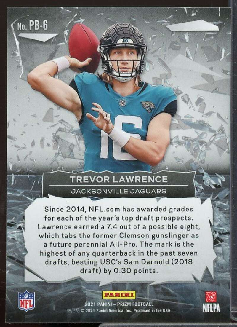 Trevor Lawrence Rookie Card 2021 Panini Prizm Prizm Break #6  Image 2