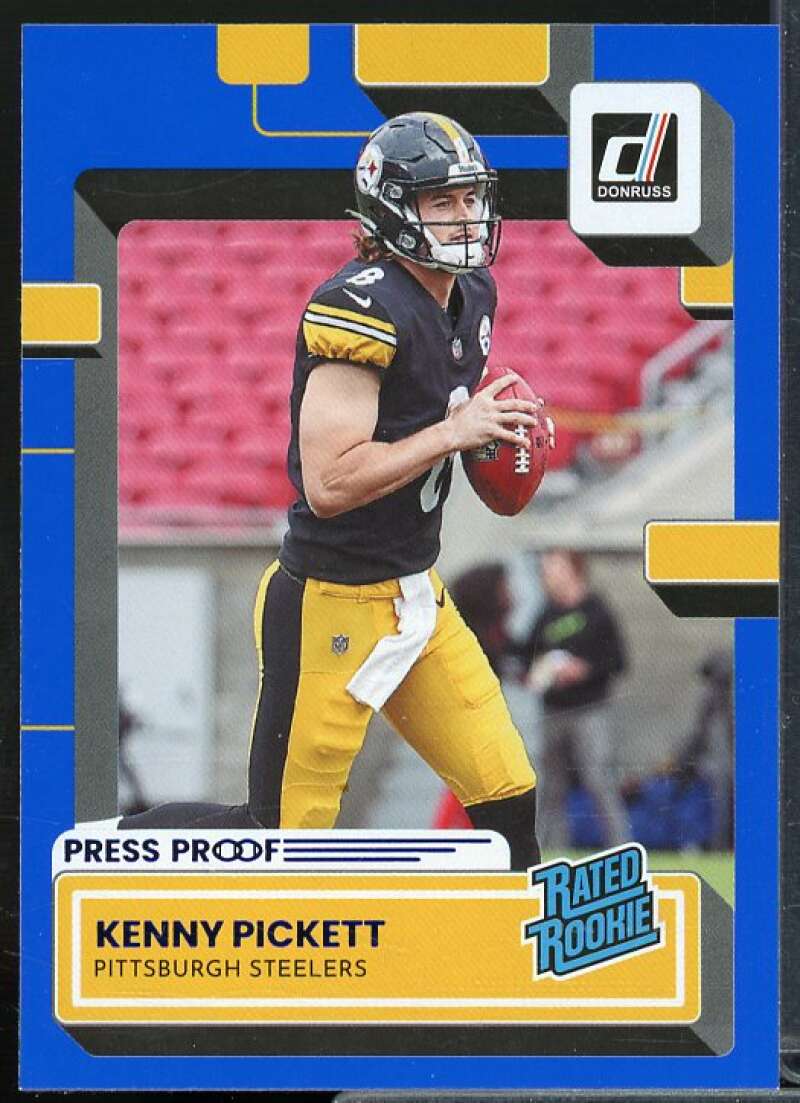 Kenny Pickett Rookie Card 2022 Donruss Press Proof Blue #301  Image 1