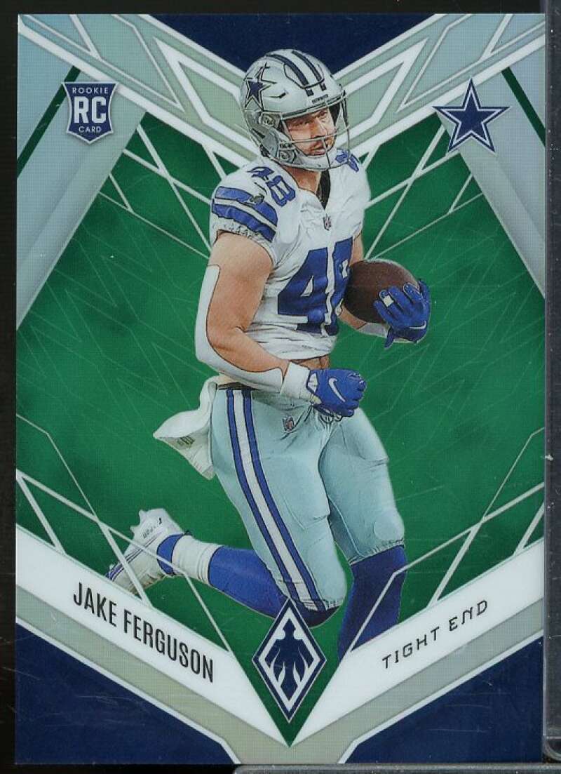 Jake Ferguson Rookie Card 2022 Panini Phoenix Green #165  Image 1