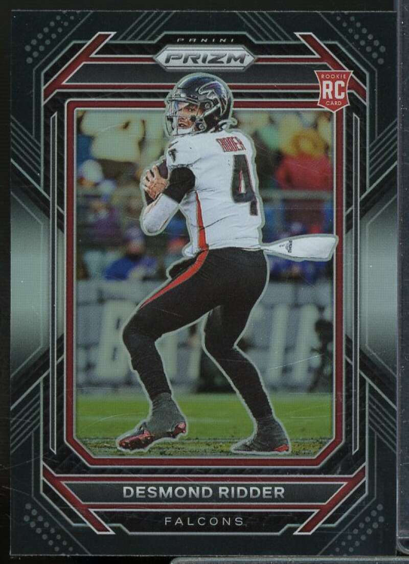 Desmond Ridder Rookie Card 2022 Panini Chronicles Prizm Black #9  Image 1