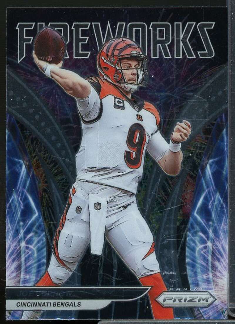 Joe Burrow Card 2021 Panini Prizm Fireworks #20  Image 1