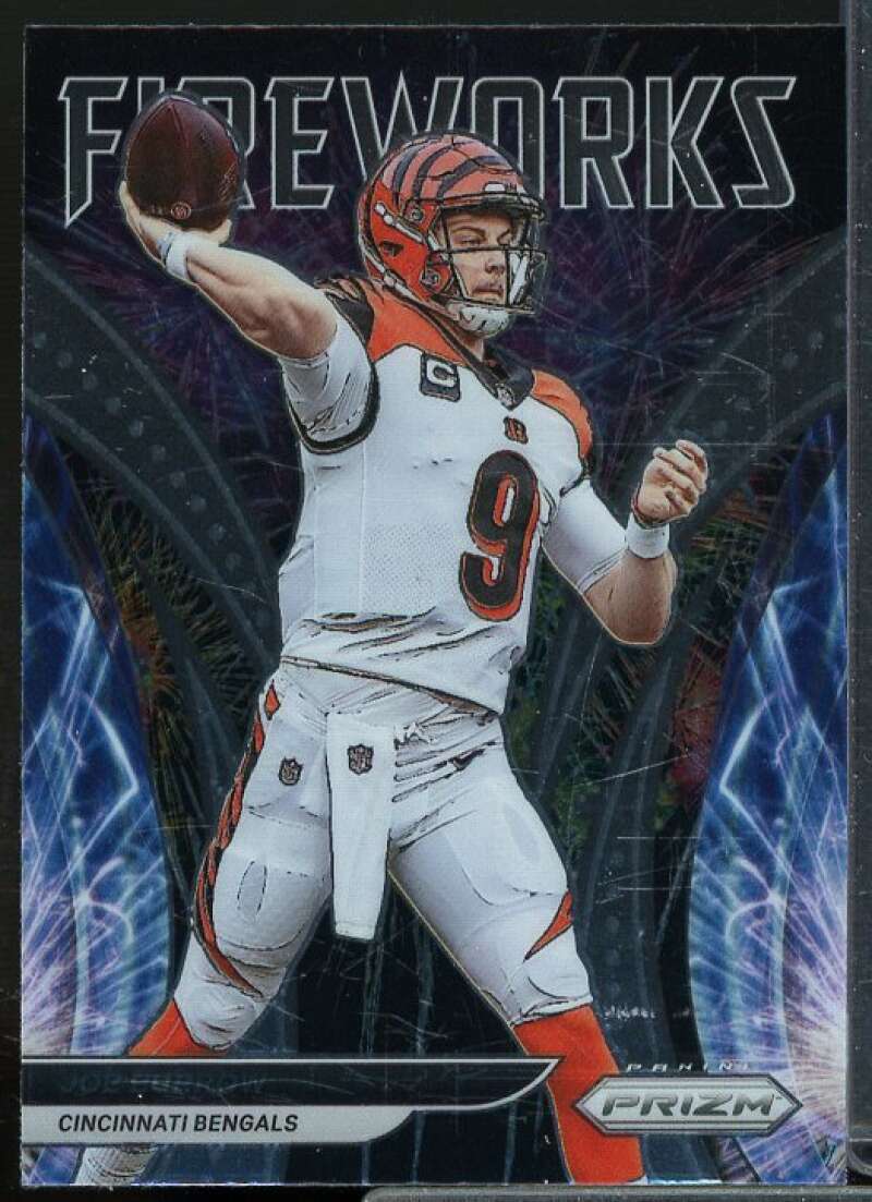 Joe Burrow Card 2021 Panini Prizm Fireworks #20  Image 1