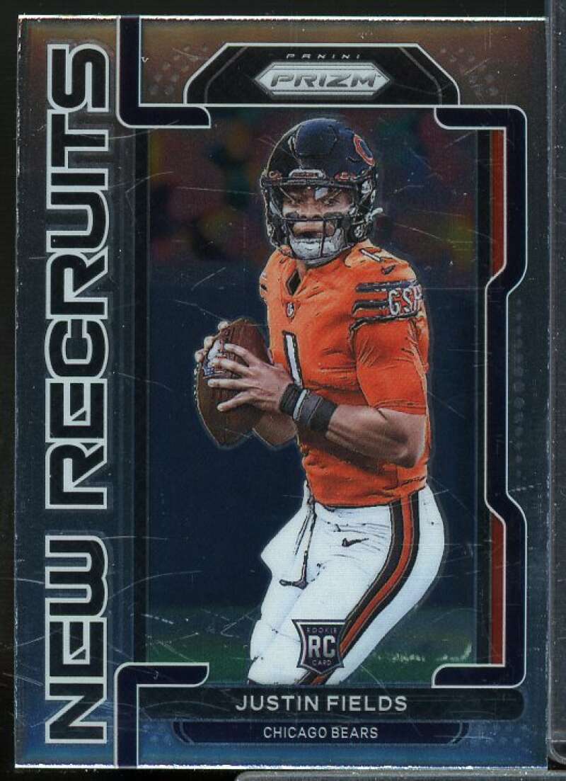 Justin Fields Rookie Card 2021 Panini Prizm New Recruits #4  Image 1
