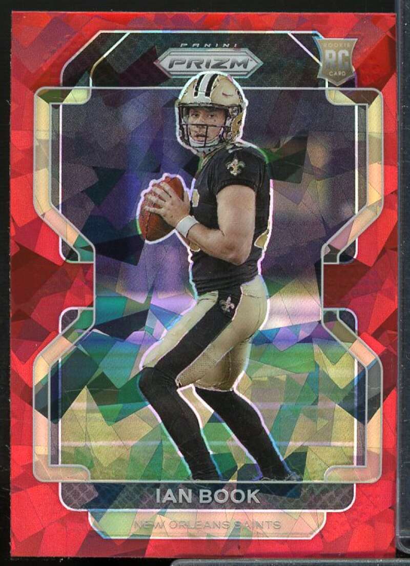 Ian Book Rookie Card 2021 Panini Prizm Prizms Red Ice #357  Image 1