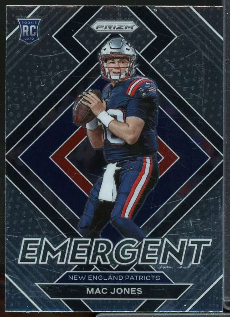 Mac Jones Rookie Card 2021 Panini Prizm Emergent #6  Image 1