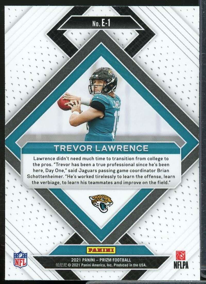 Trevor Lawrence Rookie Card 2021 Panini Prizm Emergent #1  Image 2