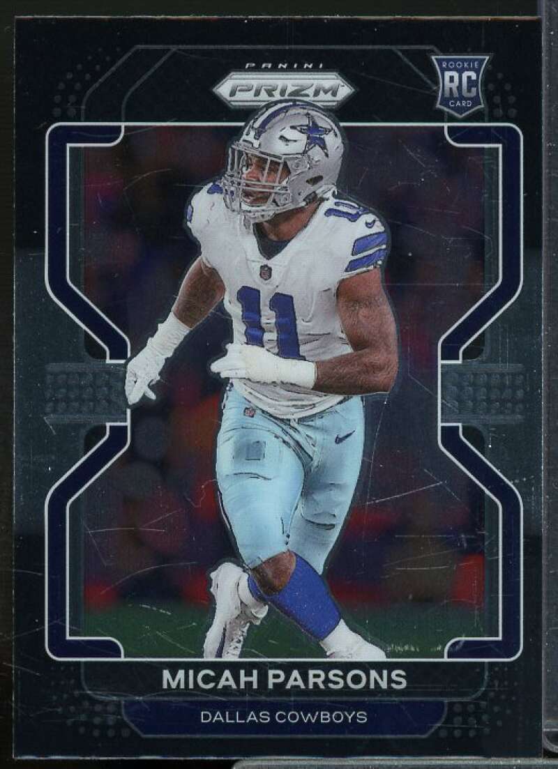 Micah Parsons Rookie Card 2021 Panini Chronicles Prizm Black #19  Image 1