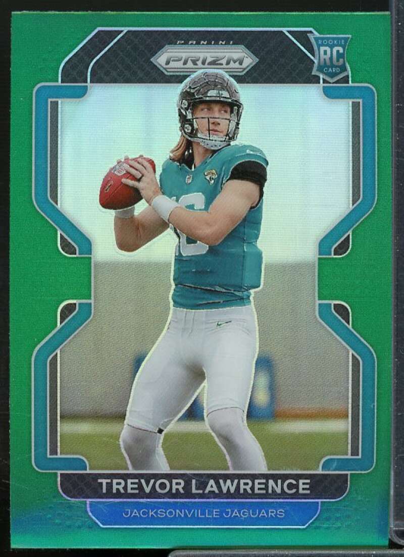 Trevor Lawrence Rookie Card 2021 Panini Prizm Prizms Green #331  Image 1