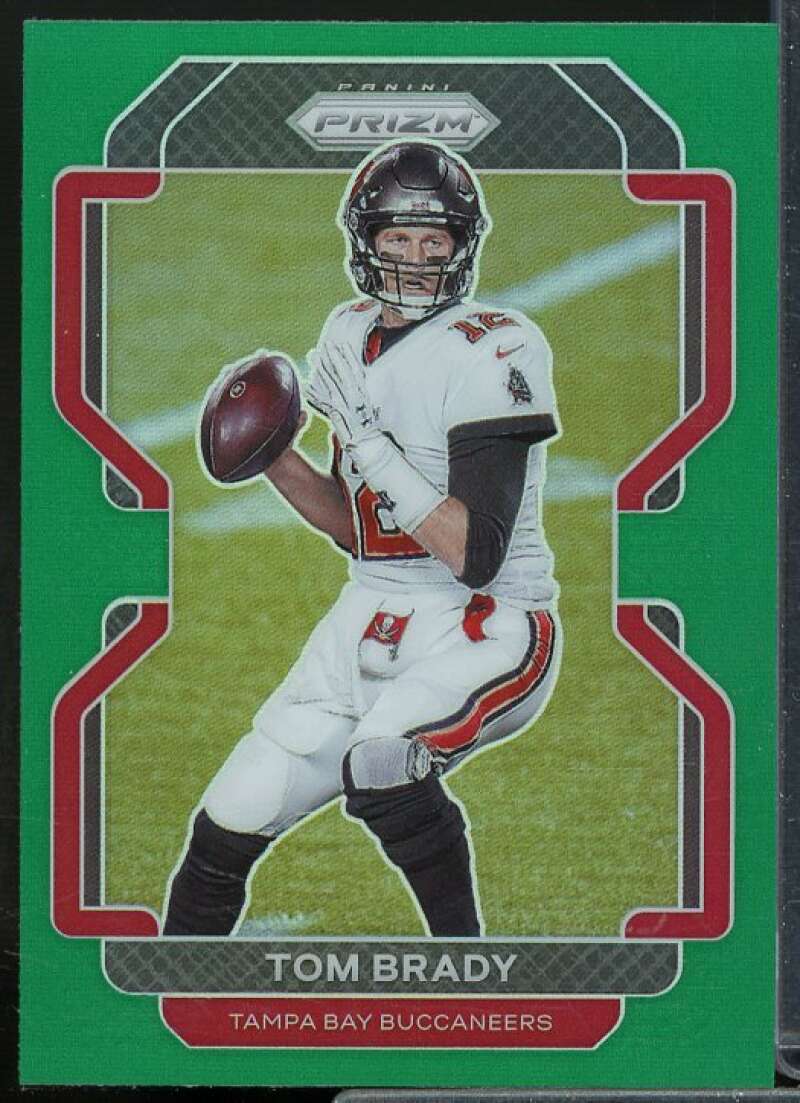 Tom Brady Card 2021 Panini Prizm Prizms Green #294  Image 1