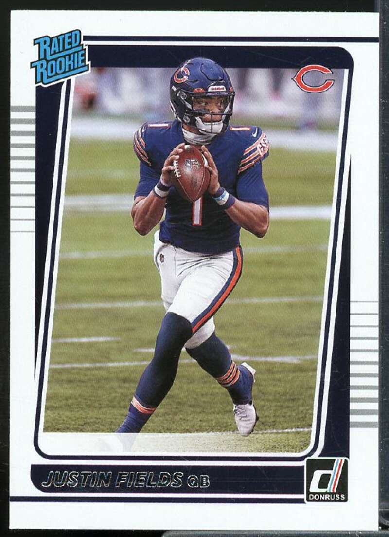 Justin Fields RR Rookie Card 2021 Donruss #253  Image 1