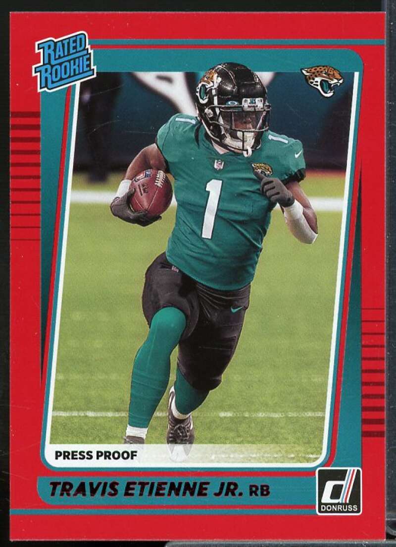 Travis Etienne Jr. Rookie Card 2021 Donruss Press Proof Red #258  Image 1
