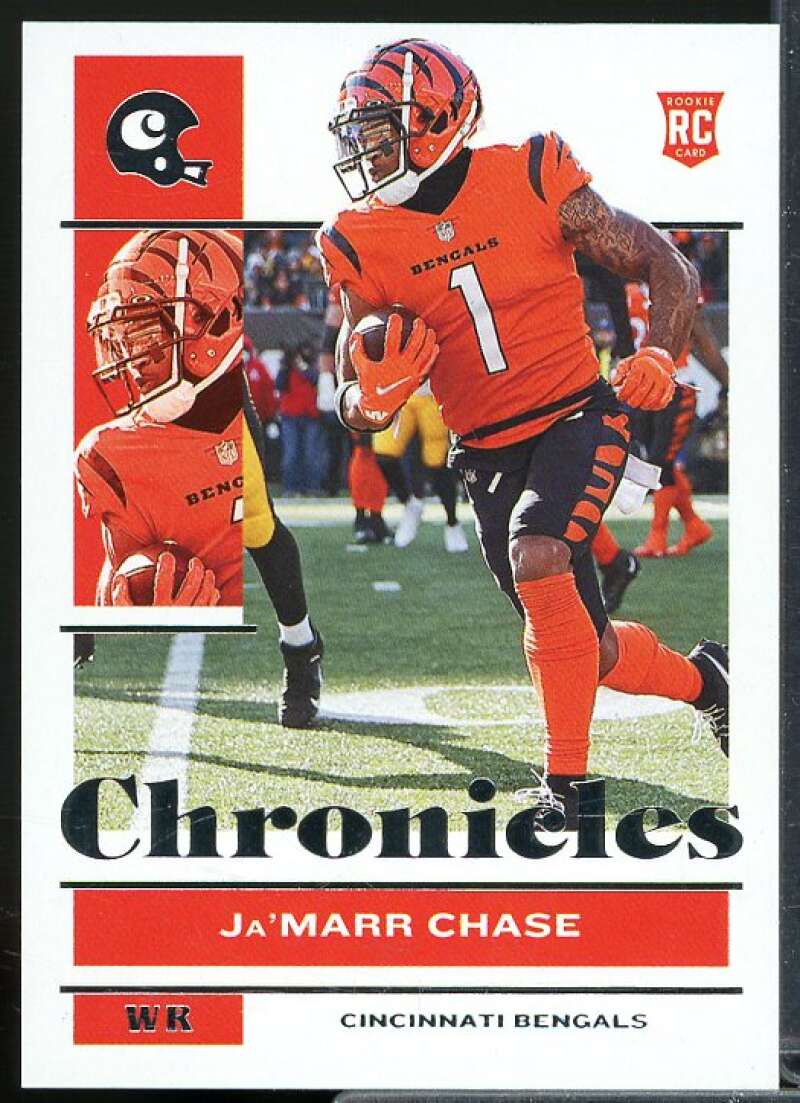 Ja'Marr Chase Rookie Card 2021 Panini Chronicles #17  Image 1