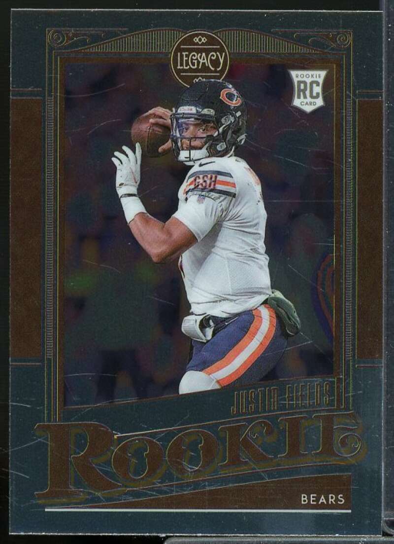 Justin Fields Rookie 2021 Panini Chronicles Legacy Update Rookies Silver #216  Image 1