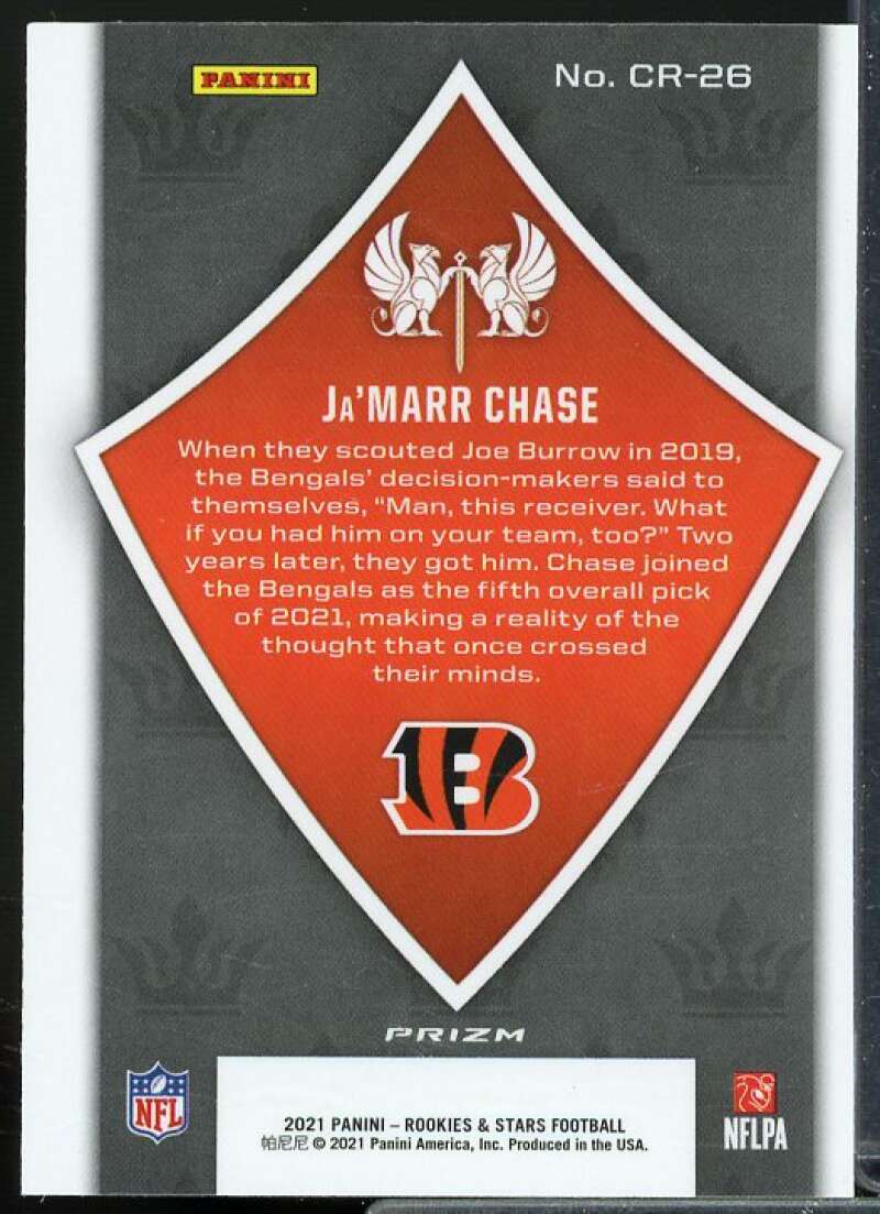Ja'Marr Chase Rookie Card 2021 Rookies Stars Crusade Red Wave #26  Image 2