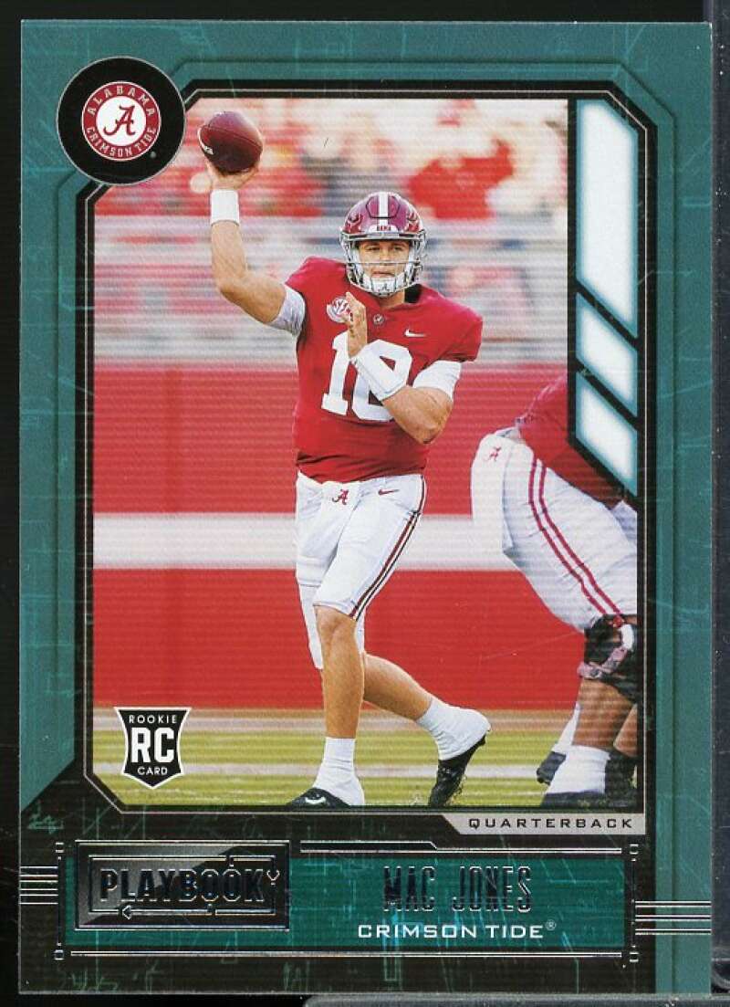 Mac Jones Rookie Card 2021 Panini Chronicles Draft Picks Playbook #340  Image 1