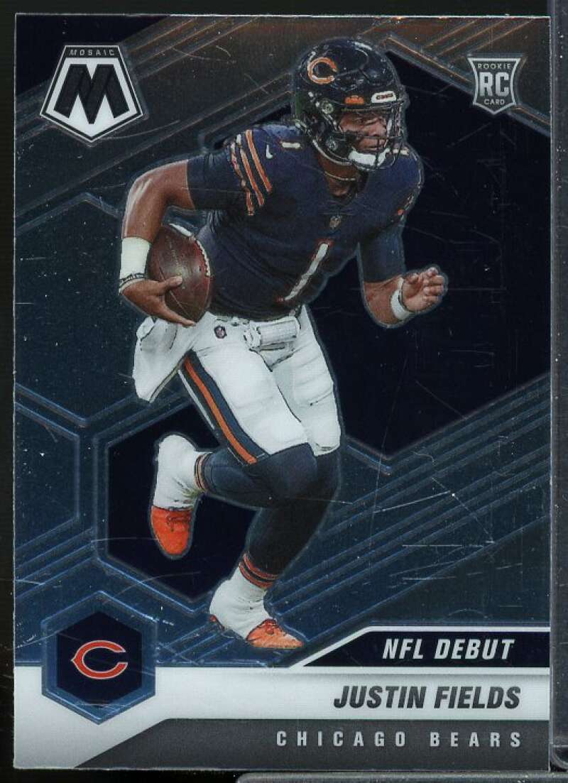 Justin Fields DEB Rookie Card 2021 Panini Mosaic #242  Image 1