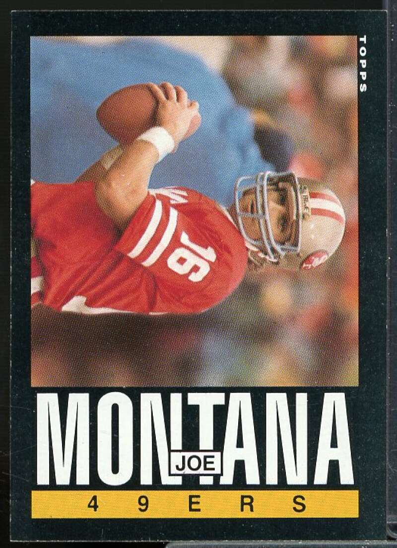 Joe Montana Card 1985 Topps #157  Image 1
