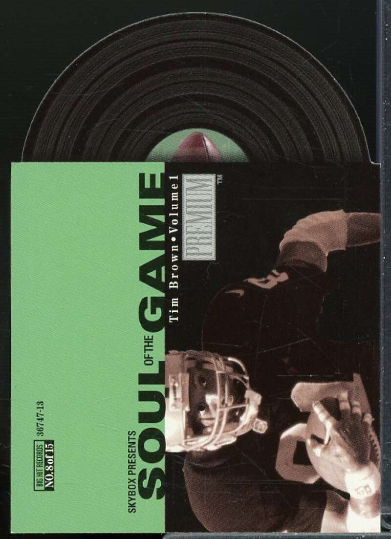 Tim Brown Card 1998 SkyBox Premium Soul of the Game #8  Image 1