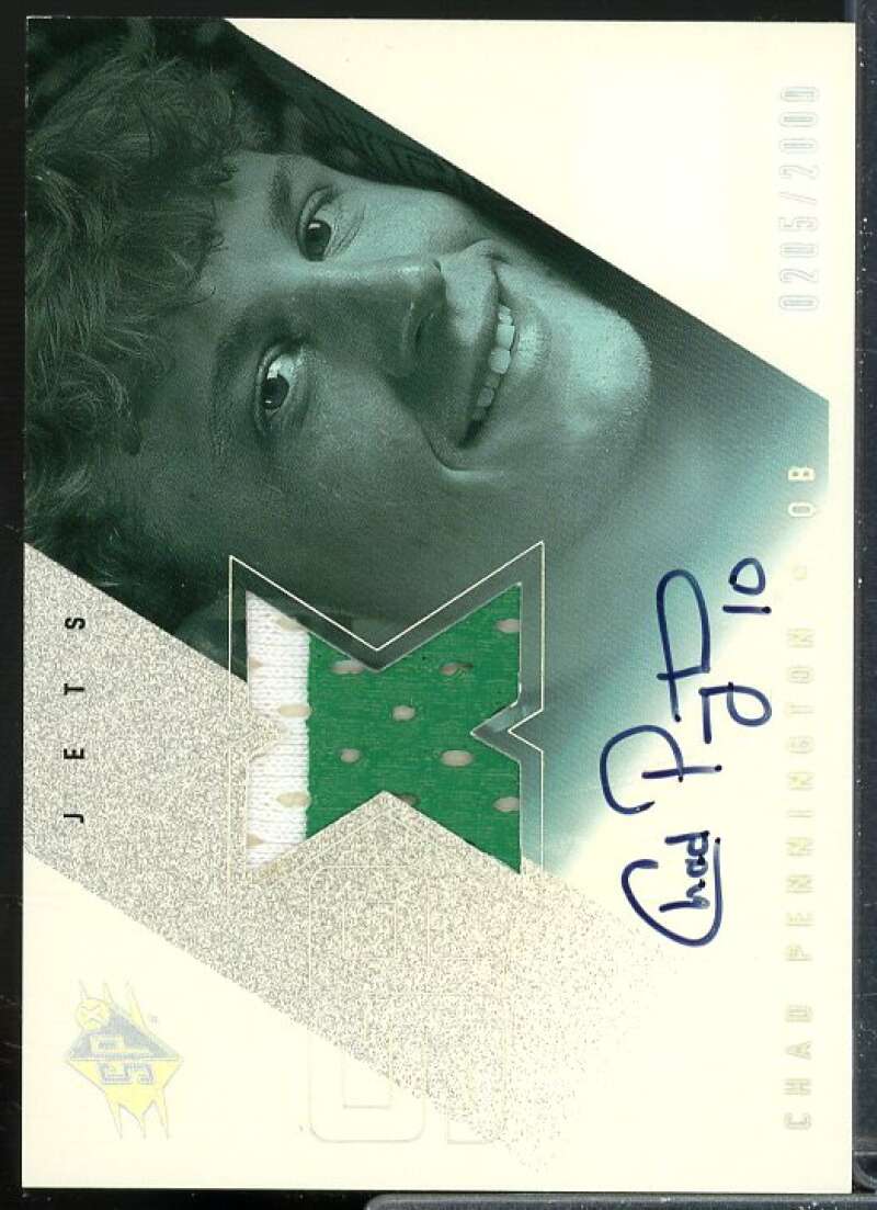 Chad Pennington JSY AU Rookie Card 2000 SPx #136  Image 1