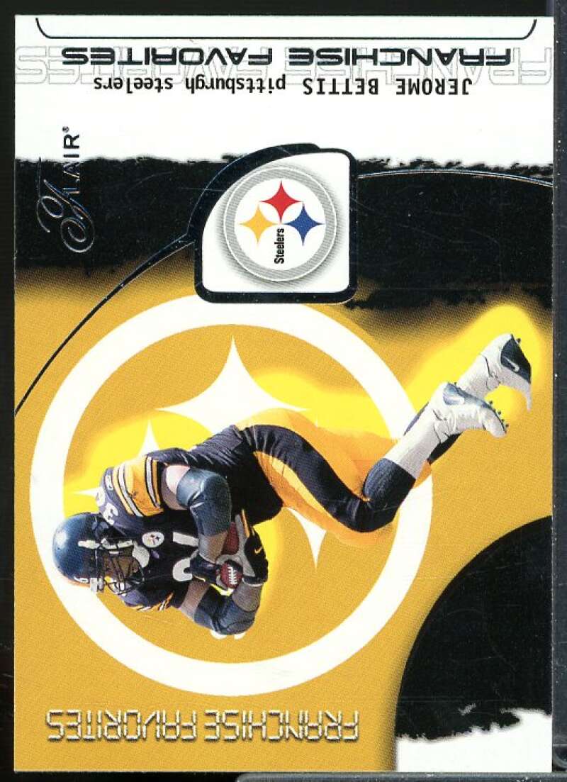 Jerome Bettis Card 2002 Flair Franchise Favorites #15  Image 1