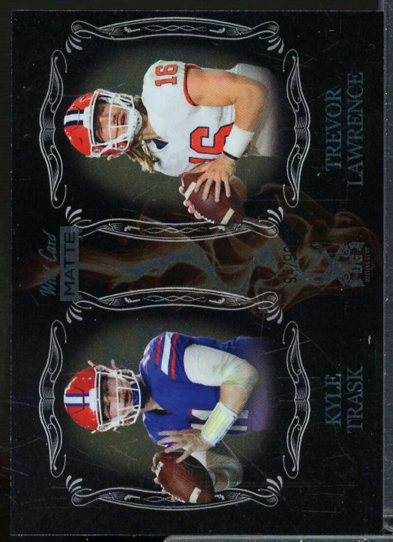 Rookie Card 2021 Wild Card Matte Kyle Trask Trevor Lawrence Dueling Guns #MDG-7  Image 1
