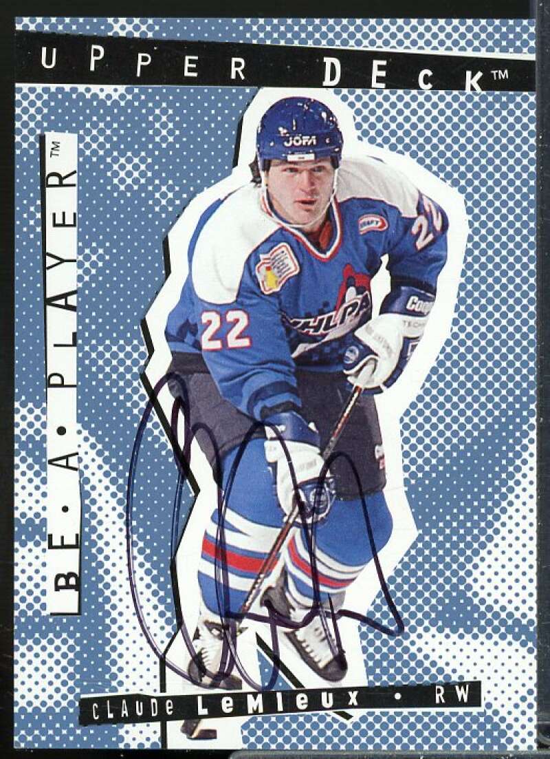 Claude Lemieux Card 1994-95 Be A Player Autographs #27  Image 1