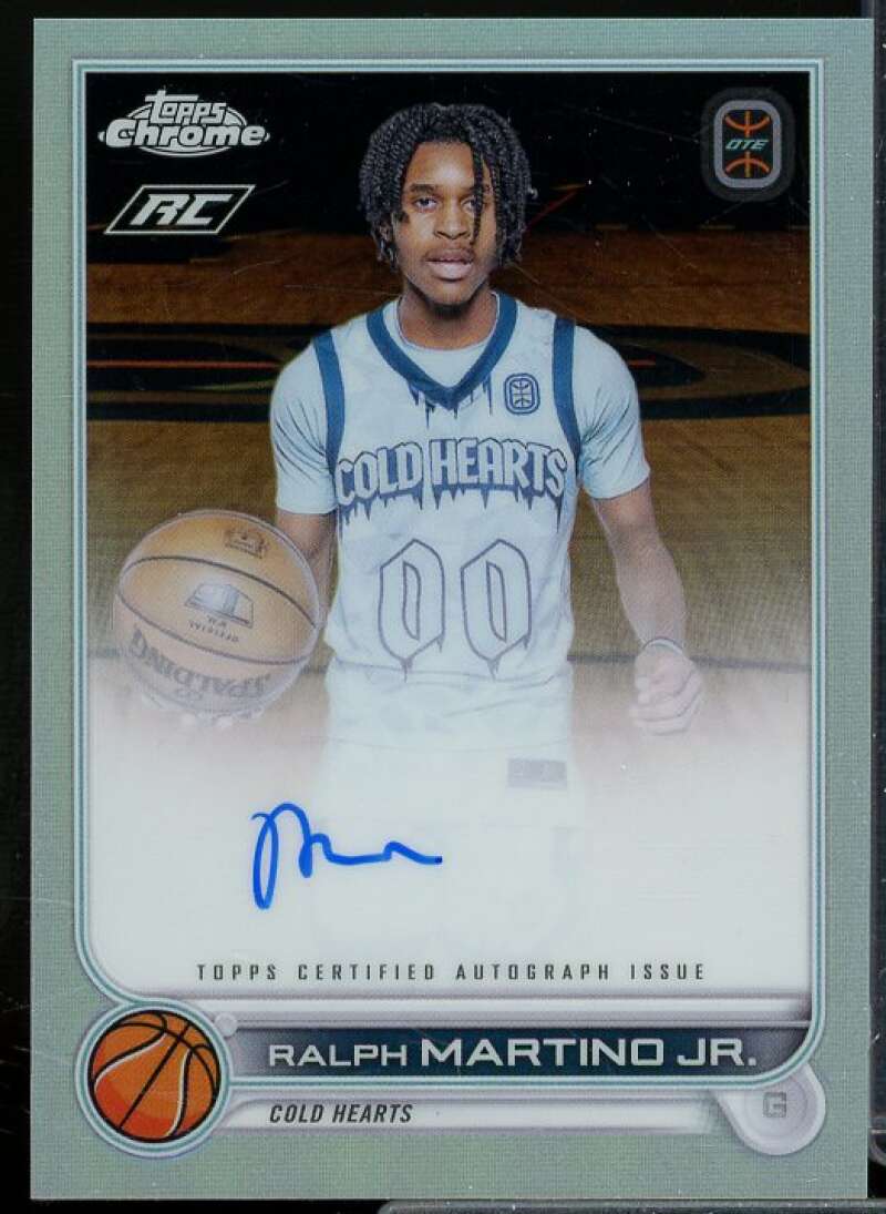 Ralph Martino Jr. Card 2022-23 Topps Chrome Overtime Elite Autographs #CARMJ  Image 1
