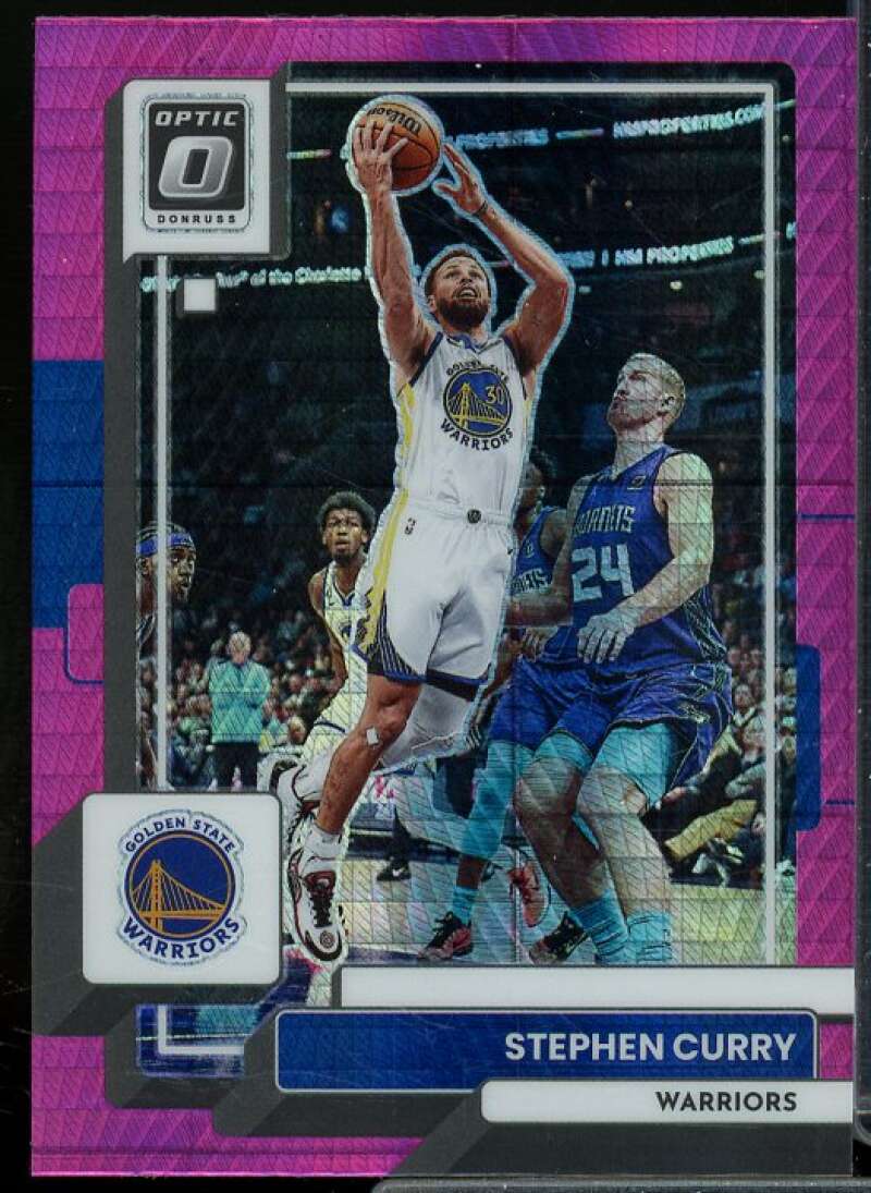 Stephen Curry Card 2022-23 Donruss Optic Hyper Pink #96  Image 1