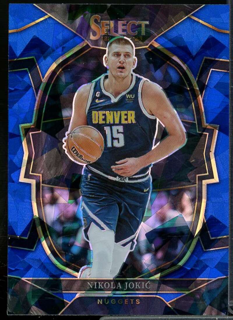 Nikola Jokic Card 2022-23 Select Prizms Blue Cracked Ice #1  Image 1
