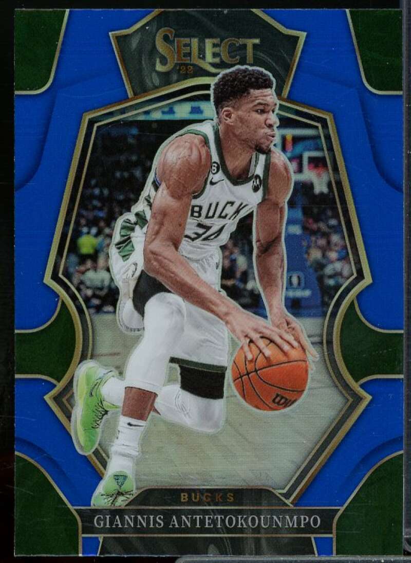 Giannis Antetokounmpo Card 2022-23 Select Prizms Blue #161  Image 1