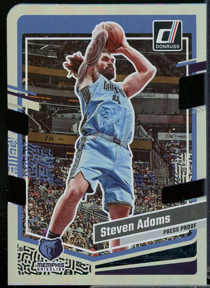 Steven Adams Card 2023-24 Donruss Press Proof Silver Die-Cut #158  Image 1