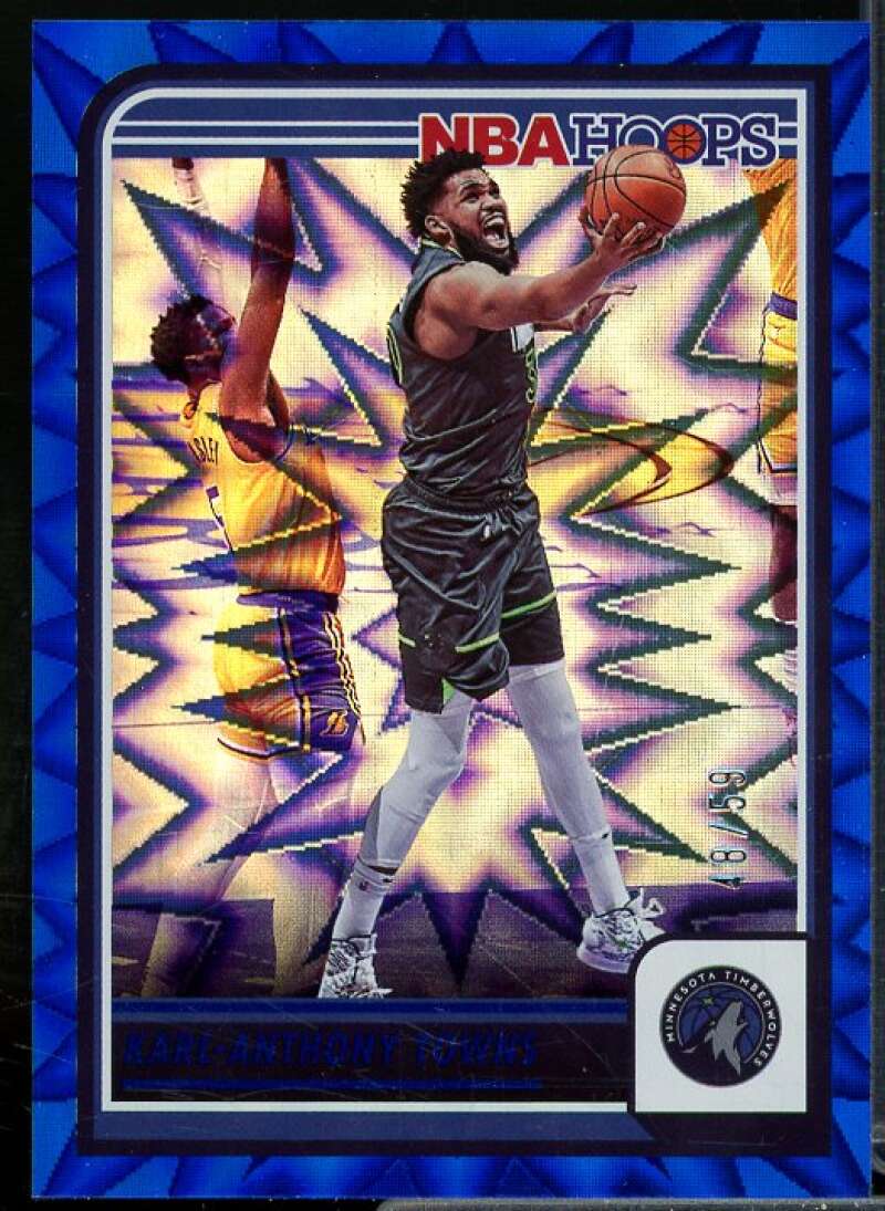 Karl-Anthony Towns Card 2023-24 Hoops Blue Explosion #19  Image 1