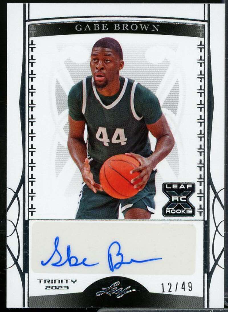 Gabe Brown Rookie Card 2023 Leaf Trinity #BAGB1  Image 1