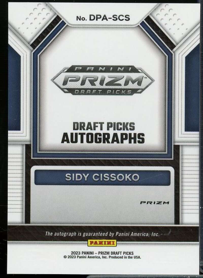 Sidy Cissoko Rookie 2023-24 Panini Prizm Draft Picks Autograph Prizms Silver #13  Image 2