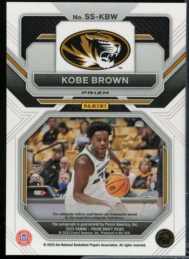 K Brown 2023 Prizm Draft Picks Sensational Signatures Prizms Red Shimmer FOTL #6  Image 2