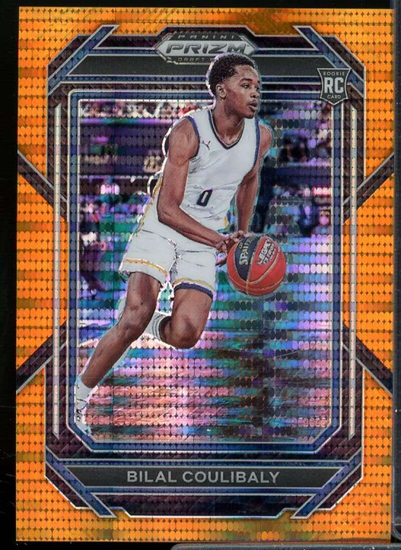 Bilal Coulibaly Rookie 2023-24 Panini Prizm Draft Picks Prizms Orange Pulsar #97  Image 1