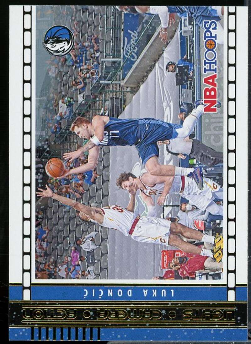 Luka Doncic Card 2021-22 Hoops Lights Camera Action #24  Image 1