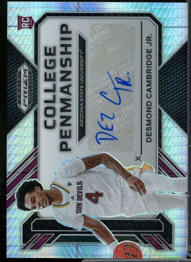 Desmond Cambridge 2023 Prizm DP College Penmanship Signatures Prizms Silver #22  Image 1