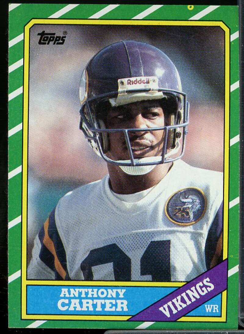 Anthony Carter Rookie Card 1986 Topps #297  Image 1