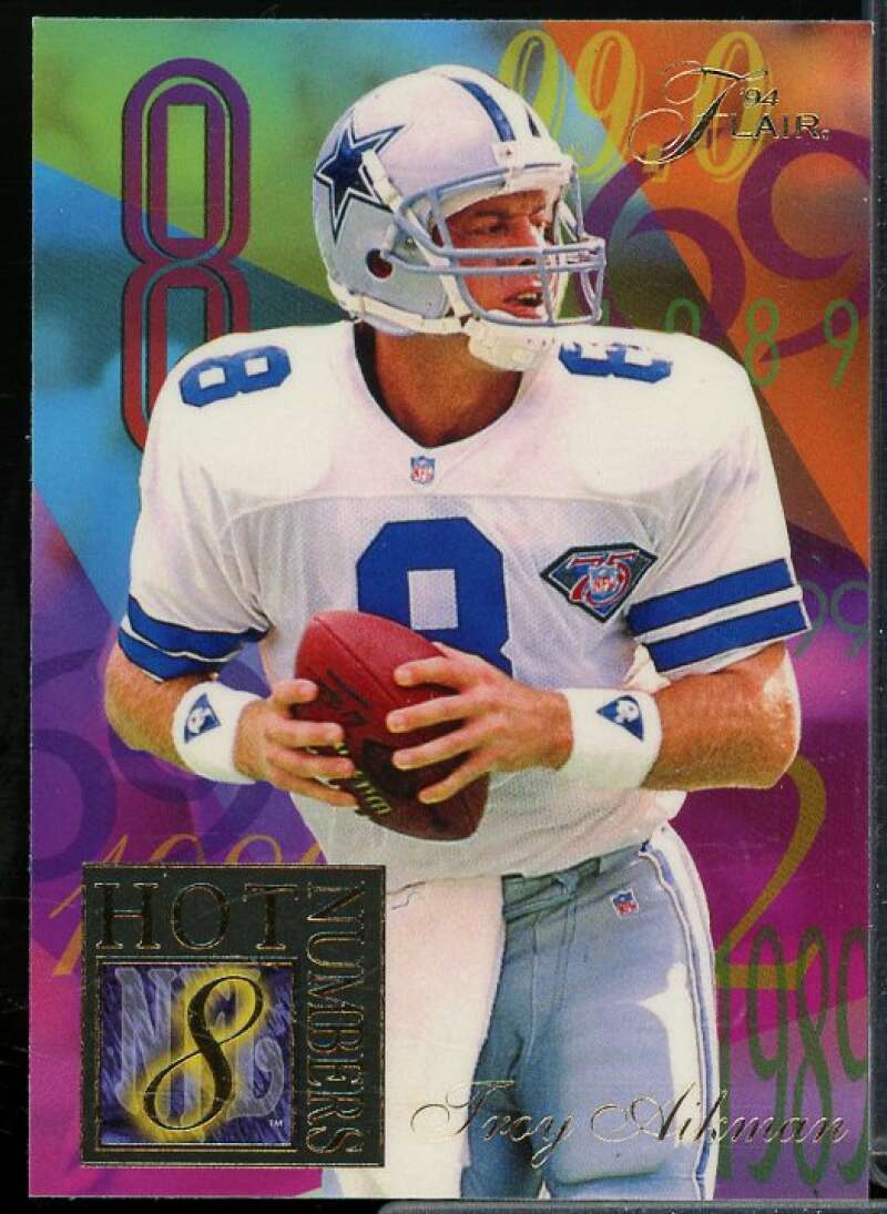 Troy Aikman Card 1994 Ultra Flair Hot Numbers #1  Image 1