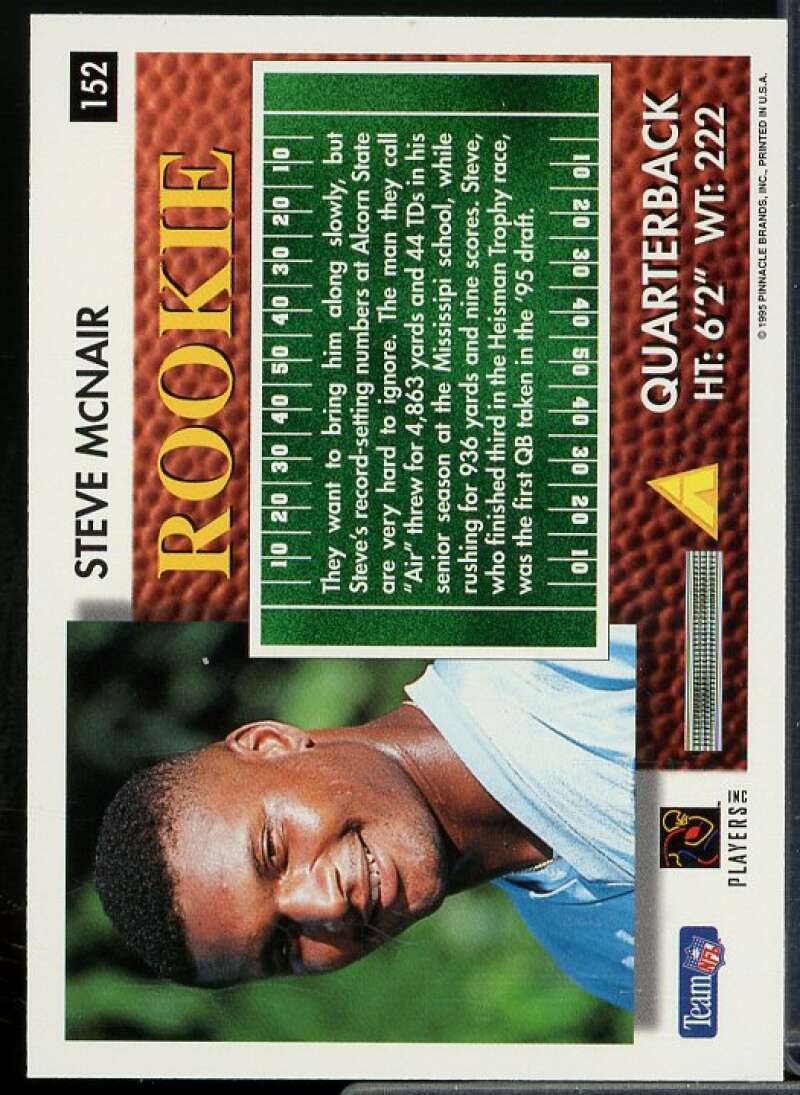 Steve McNair Rookie Card 1995 Summit #152  Image 2