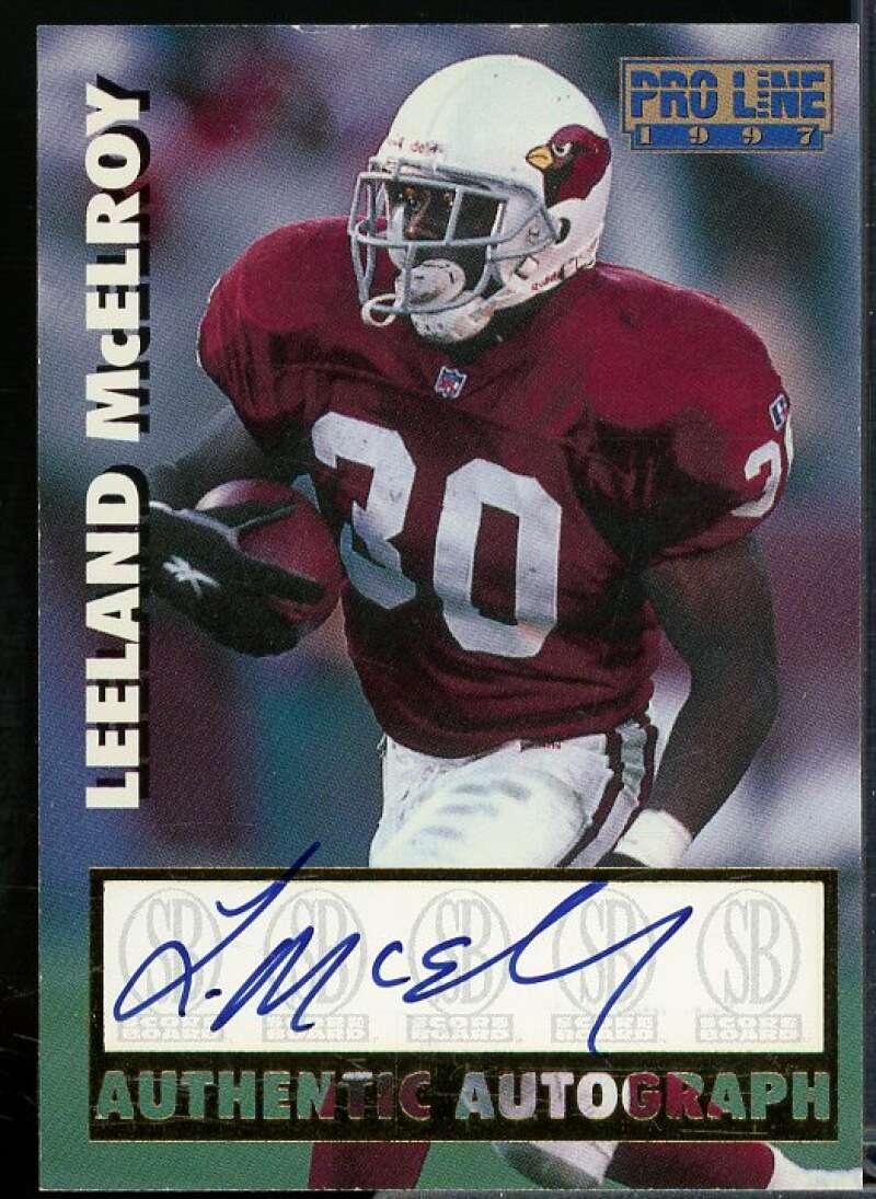 Leeland McElroy Rookie Card 1997 Pro Line Autographs #39  Image 1