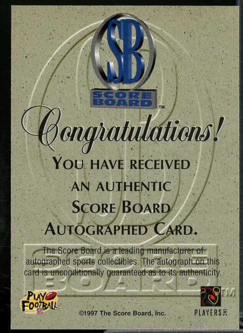 Leeland McElroy Rookie Card 1997 Pro Line Autographs #39  Image 2