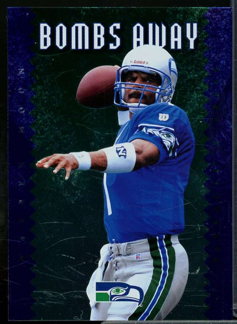 Warren Moon Card 1997 Pinnacle X-Press Bombs Away #16  Image 1